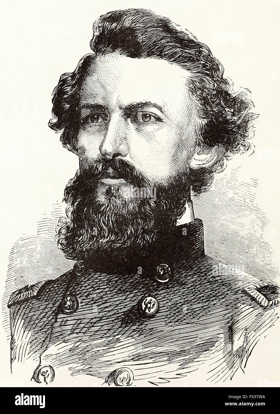 General George Stoneman - USA Civil War Stock Photo