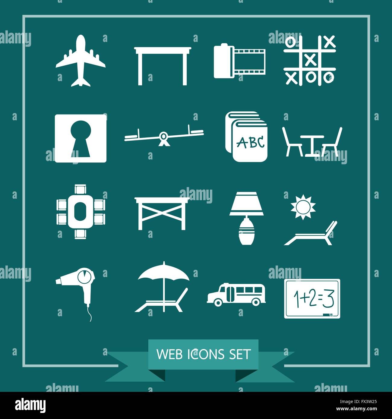 Set of web icons for website and communication Stock Vector Image & Art ...