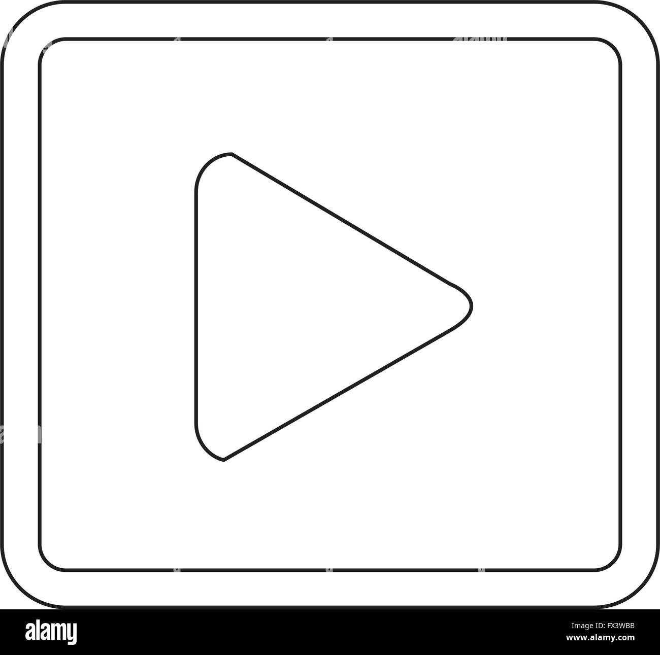 play button icon design Illustration Stock Vector Image &amp; Art - Alamy