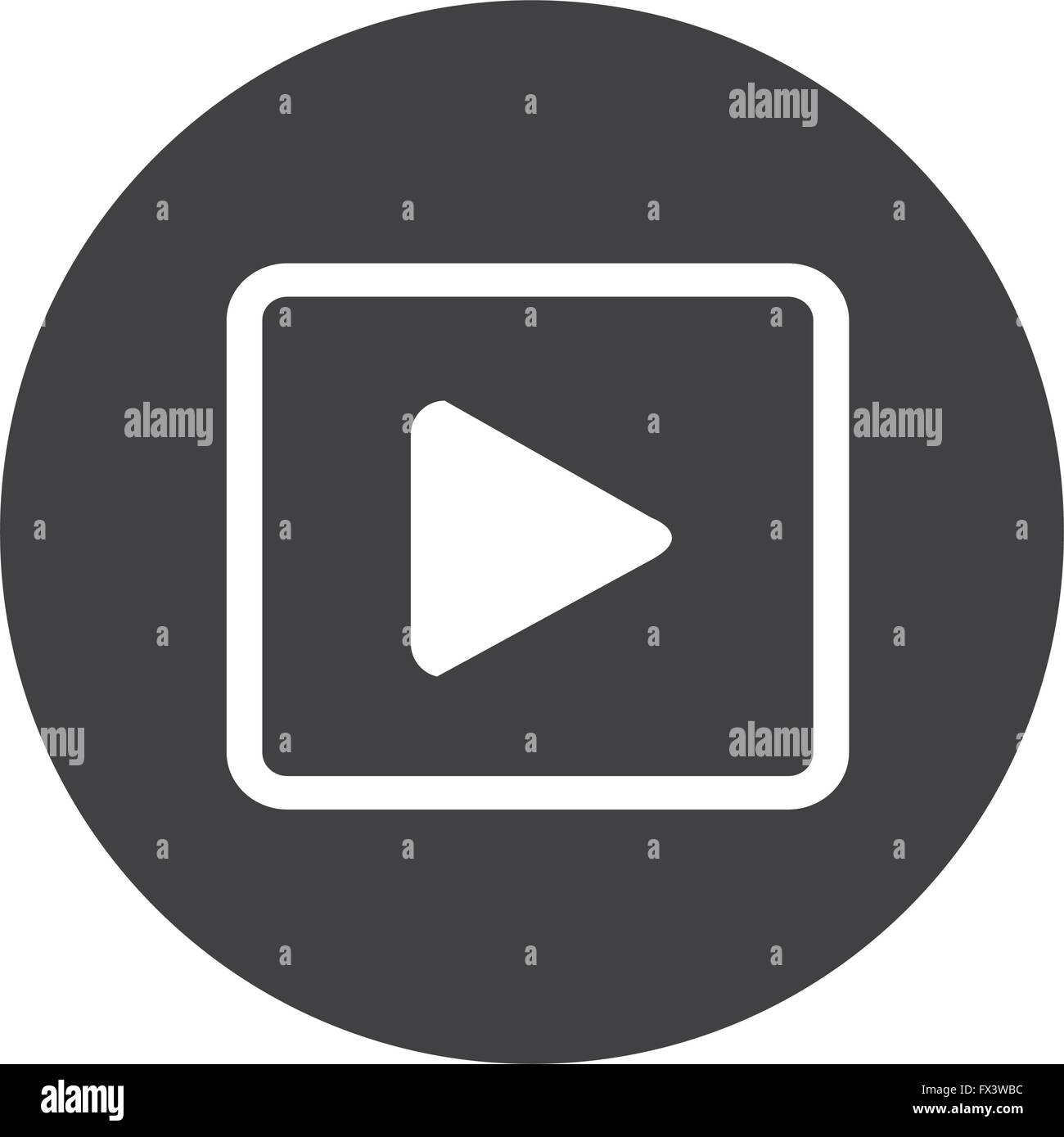 play button icon design Illustration Stock Vector Image & Art - Alamy