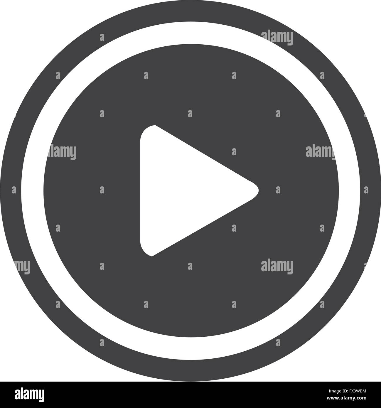 play button icon design Illustration Stock Vector Image & Art - Alamy