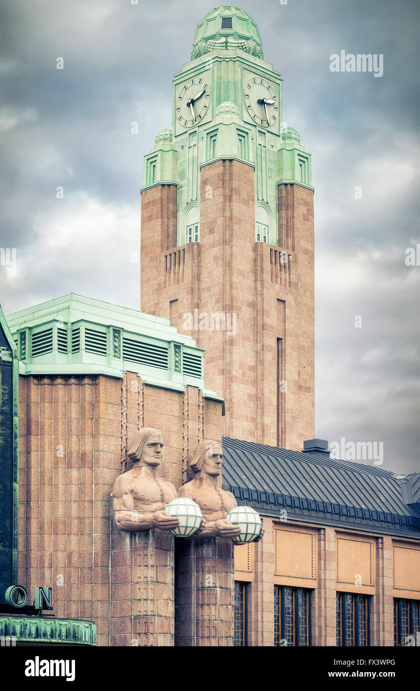 Helsinki main railway station Stock Photo Alamy