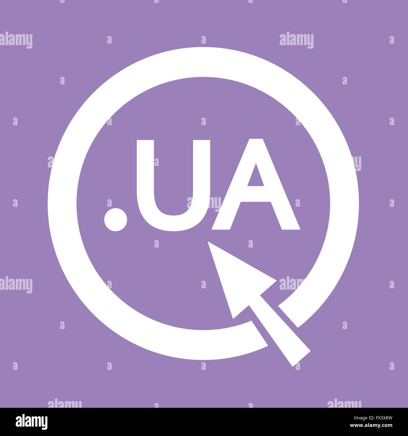 Ukraine Domain dot UA sign icon Illustration Stock Vector Image & Art ...
