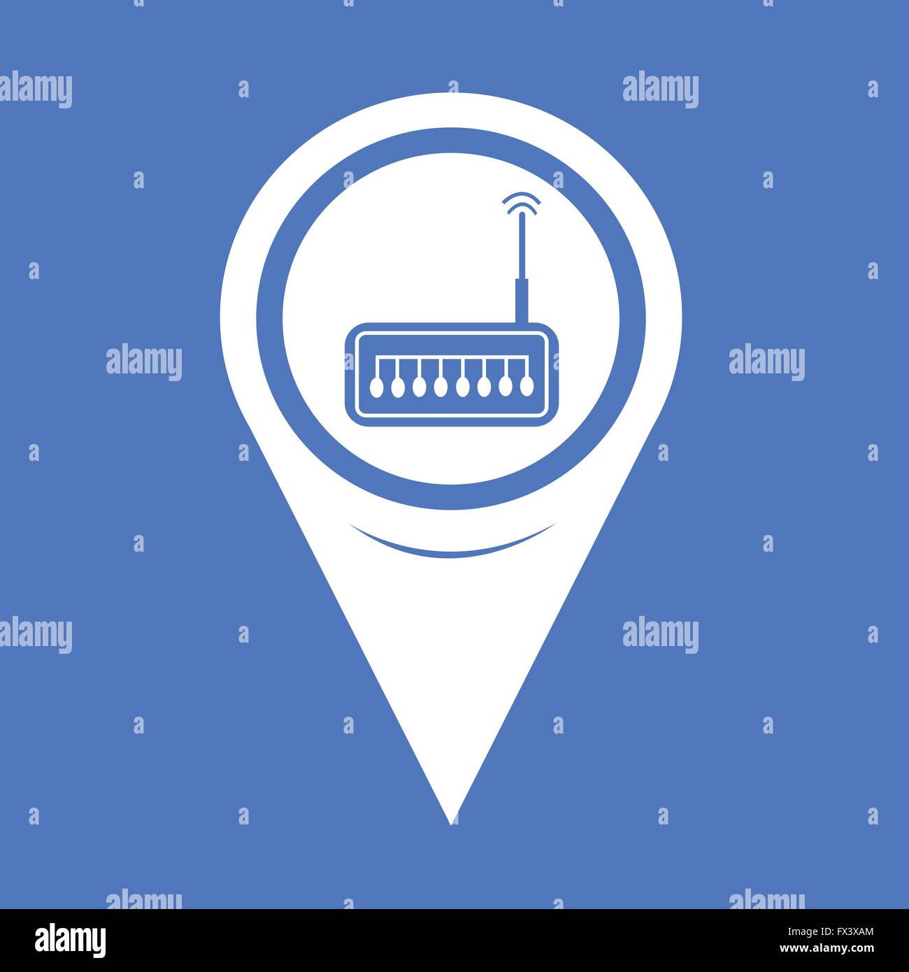 Map Pointer router icon Stock Vector Image & Art - Alamy