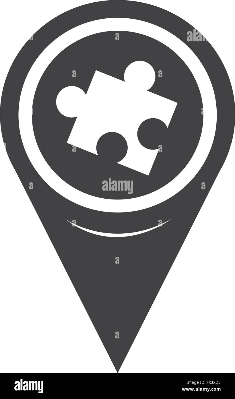 Map Pointer puzzle icon Stock Vector Image & Art Alamy