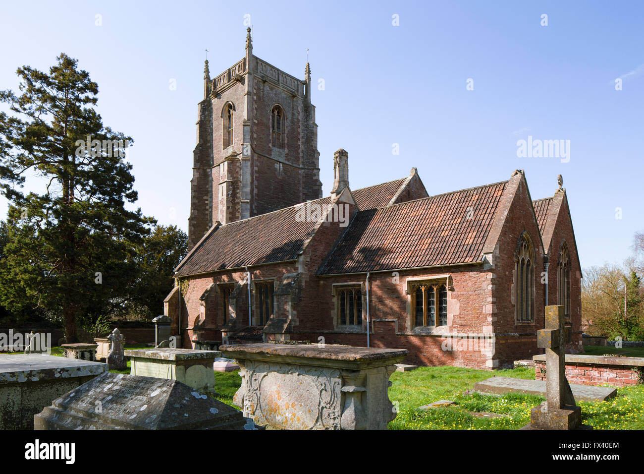 The medieval church of St James the Less, Iron Acton, South Gloucestershire, UK, 1300s-1400s. Stock Photo
