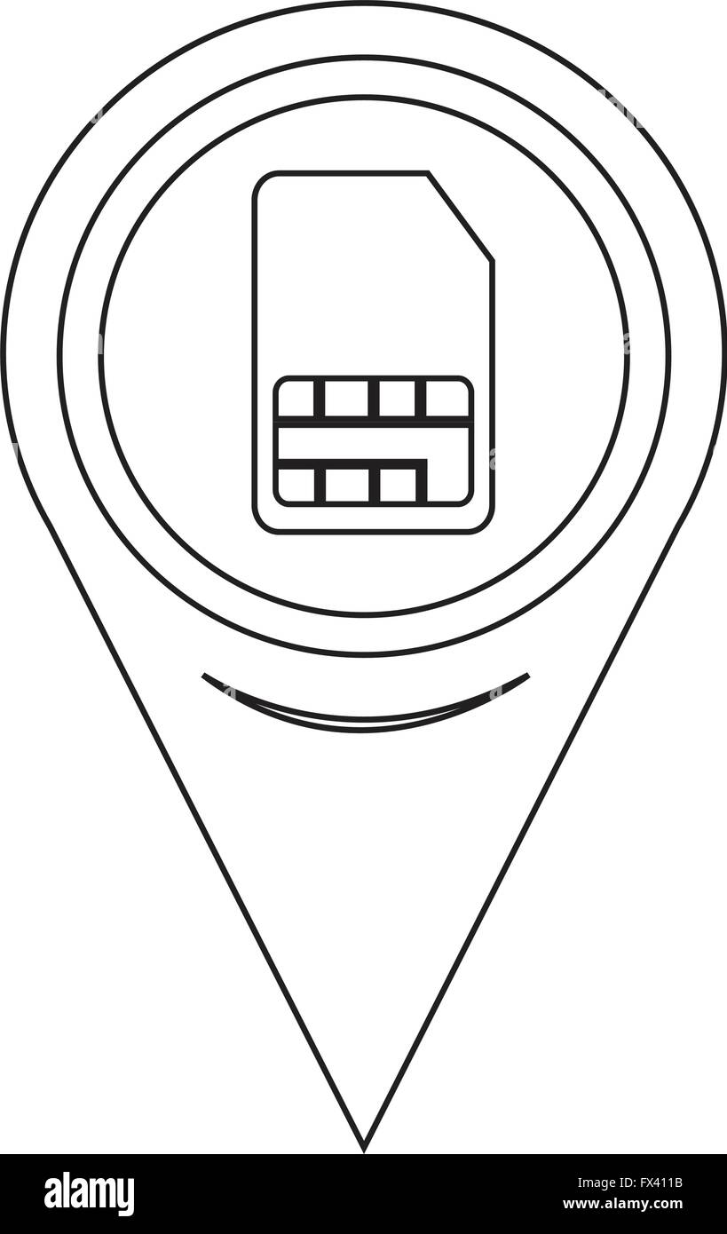 Sim map Stock Vector Images - Alamy