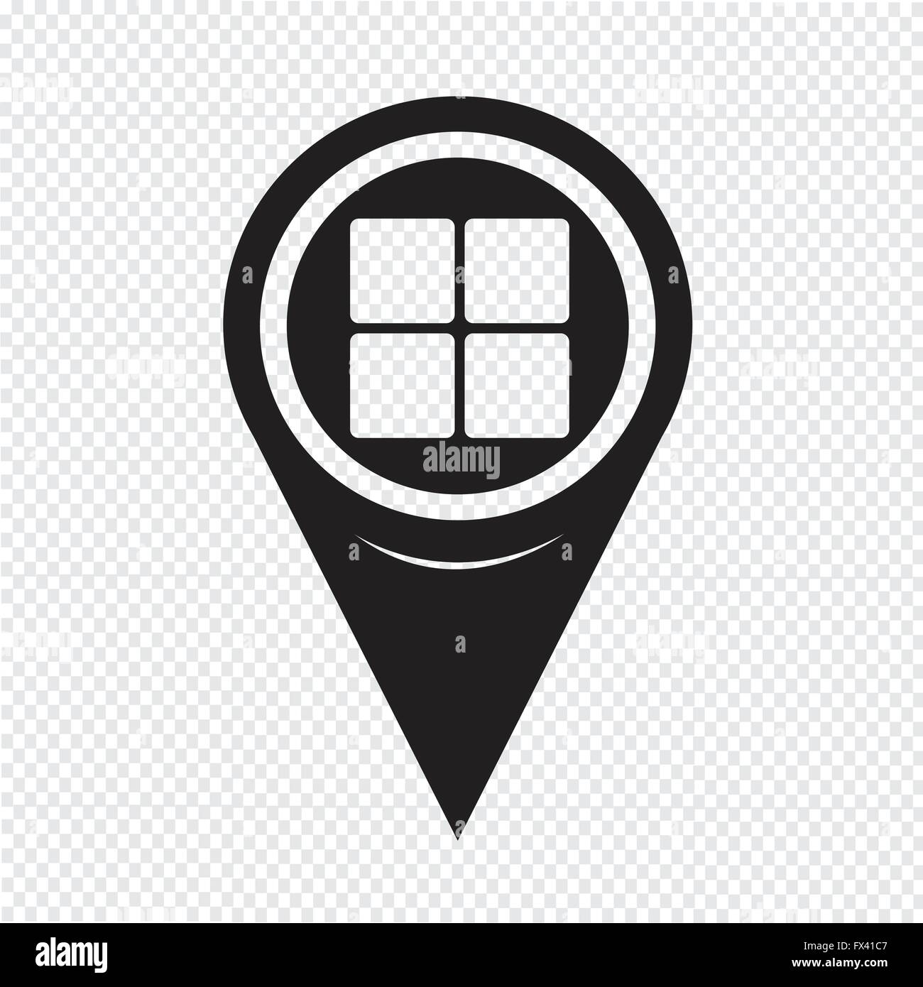Map Pin Pointer Menu icon Stock Vector Image & Art - Alamy