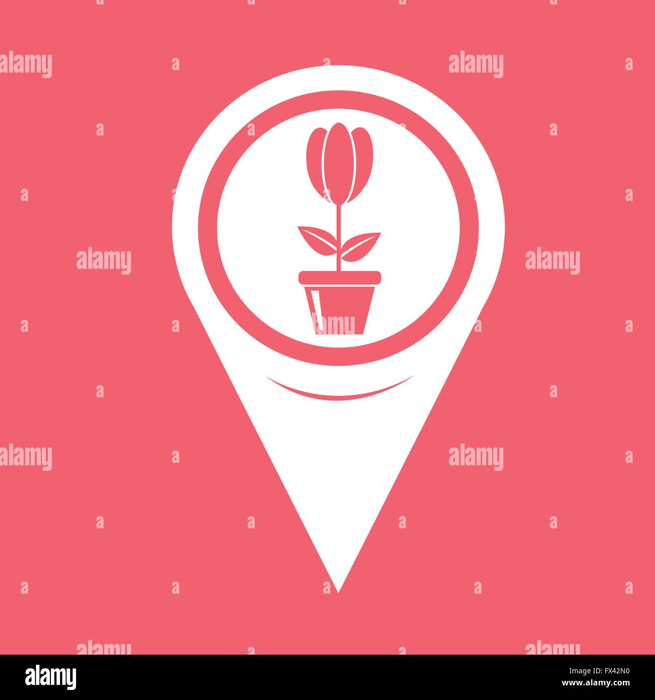 Map pin pointer pot icon hi-res stock photography and images - Alamy