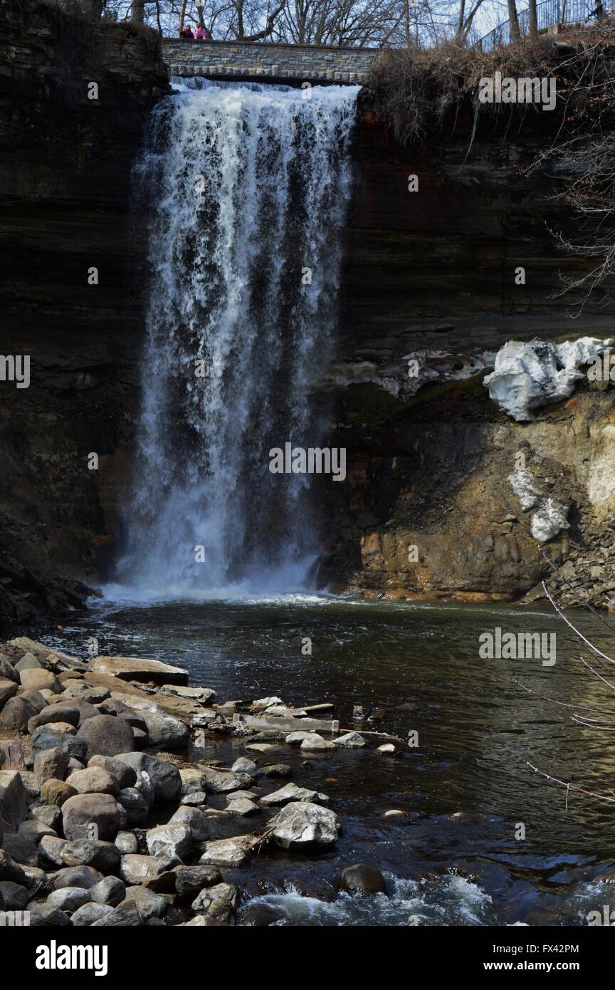 Minnehaha Falls in Minnesota Stock Photo Alamy