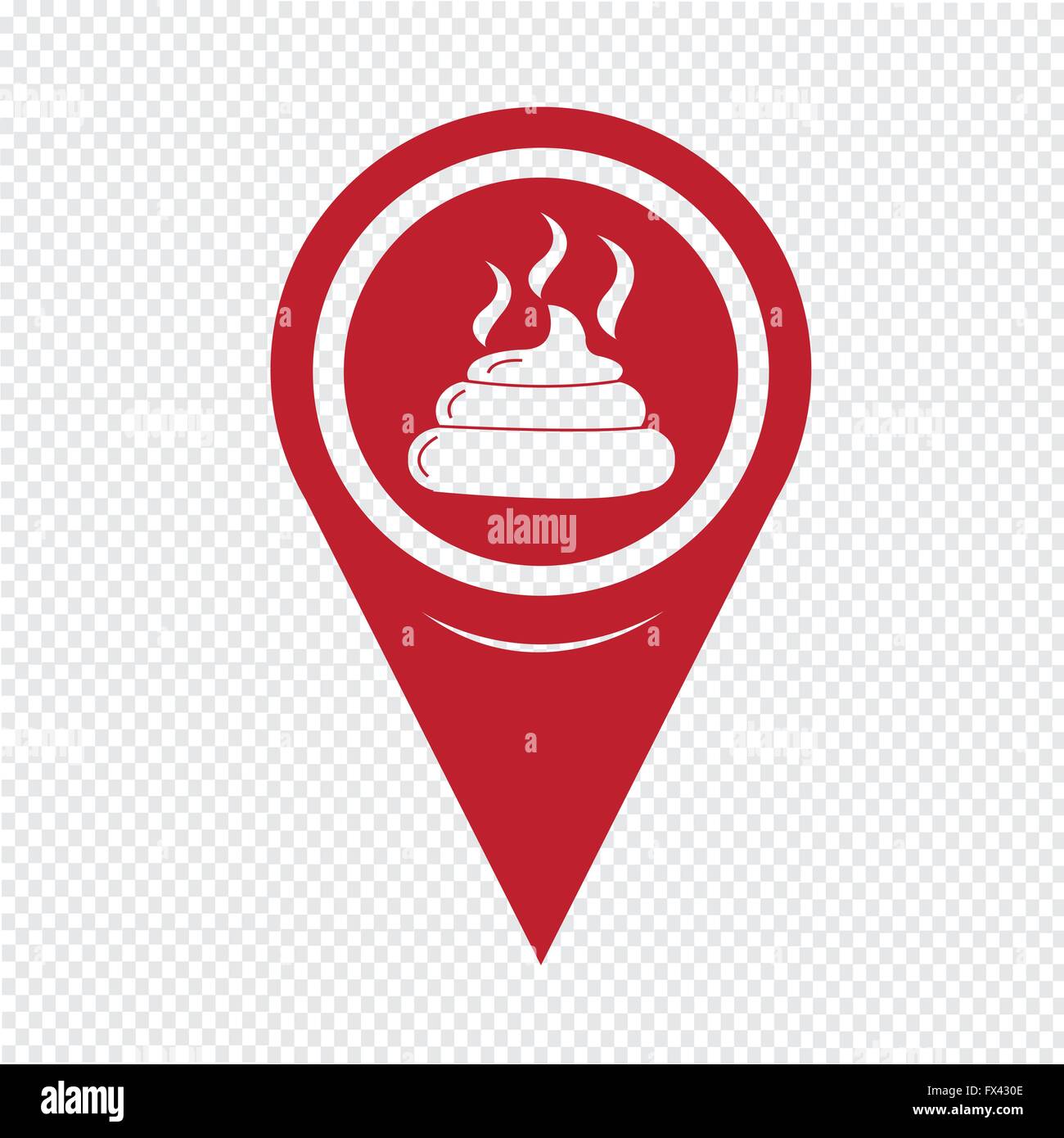 Map Pin Pointer Feces icon Stock Vector Image & Art - Alamy