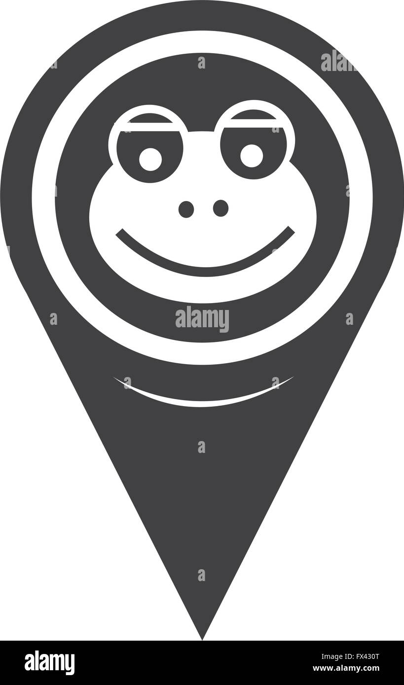 Map Pin Pointer frog icon Stock Vector Image & Art - Alamy
