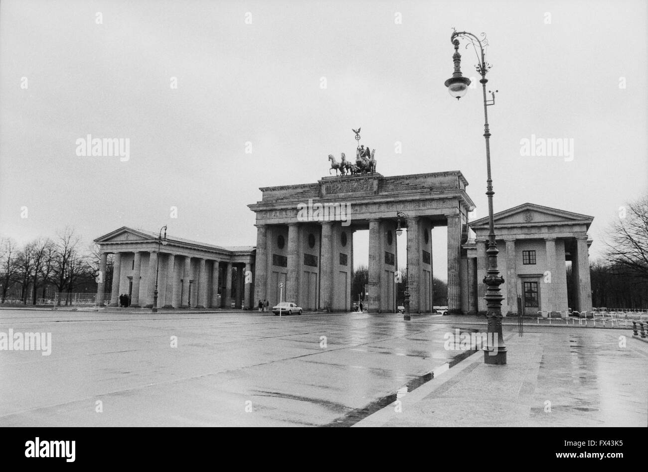 Archive image of Brandenburg Gate, Berlin, Germany, March 1994 Stock Photo