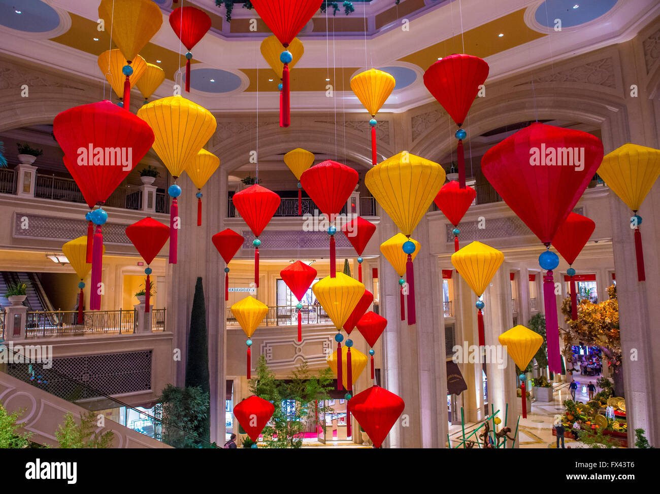 Chinese New Year Decorations At The Venetian Hotel Casino In Las