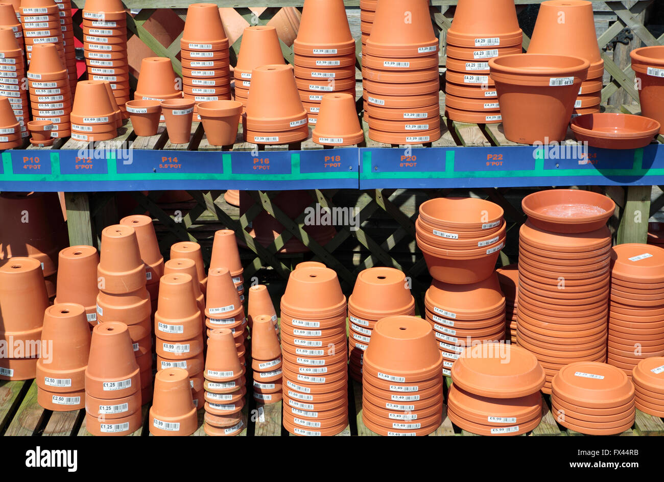 Terracotta plant pots Stock Photo Alamy