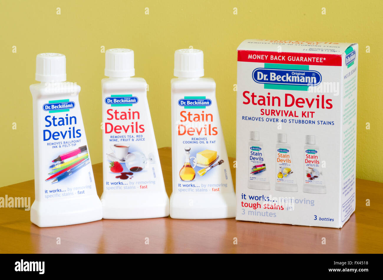 Dr. Beckmann Stain Devils Survival Kit Stock Photo - Alamy