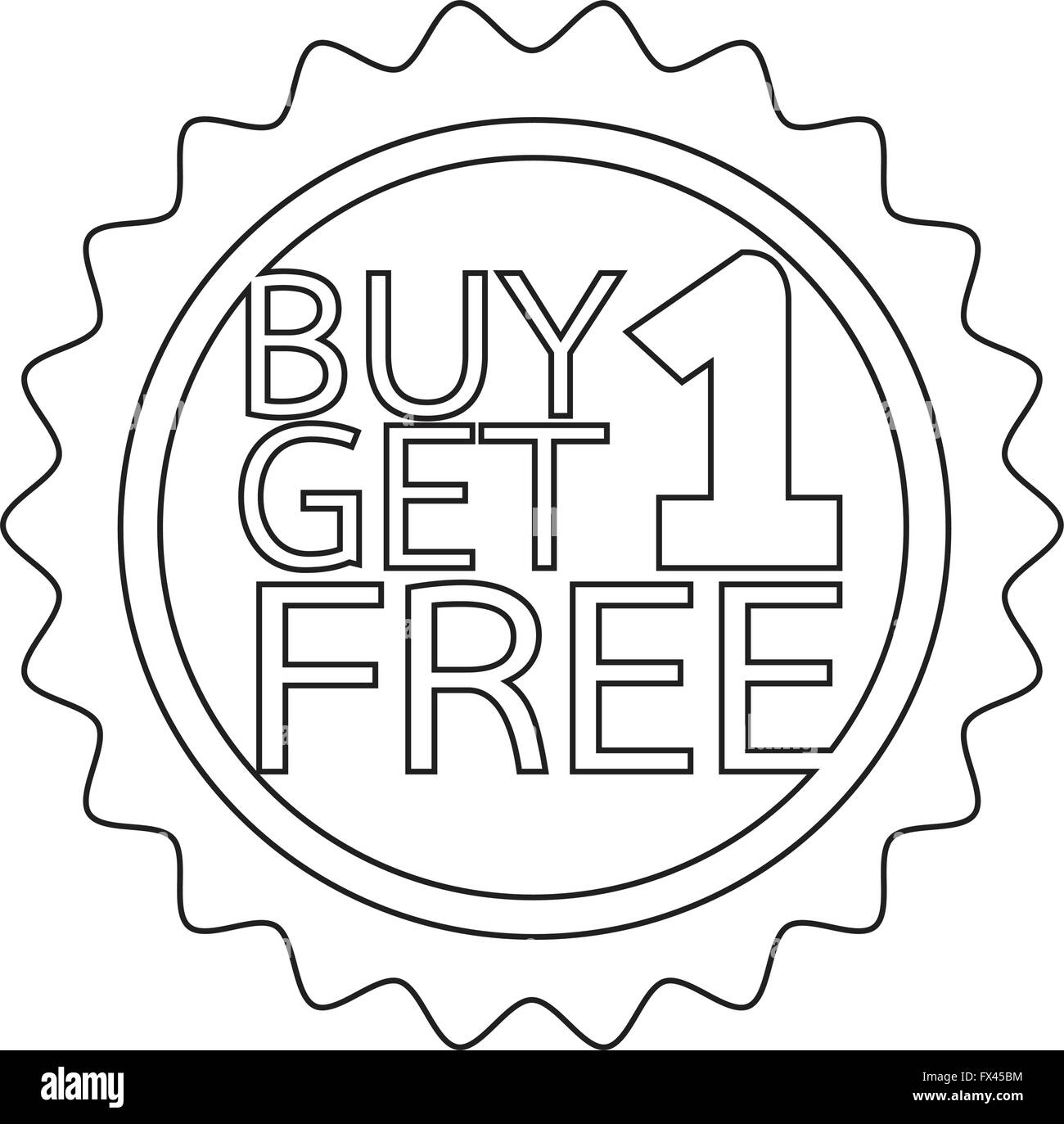 Buy 1 get 1 free Black and White Stock Photos & Images - Alamy