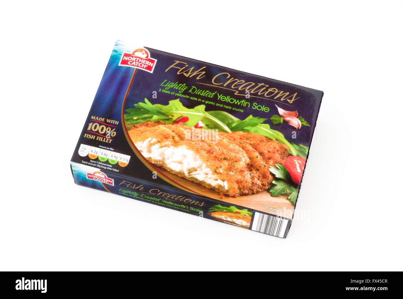 Pack of Frozen Yellowfin Sole Fish Fillets, UK Stock Photo Alamy