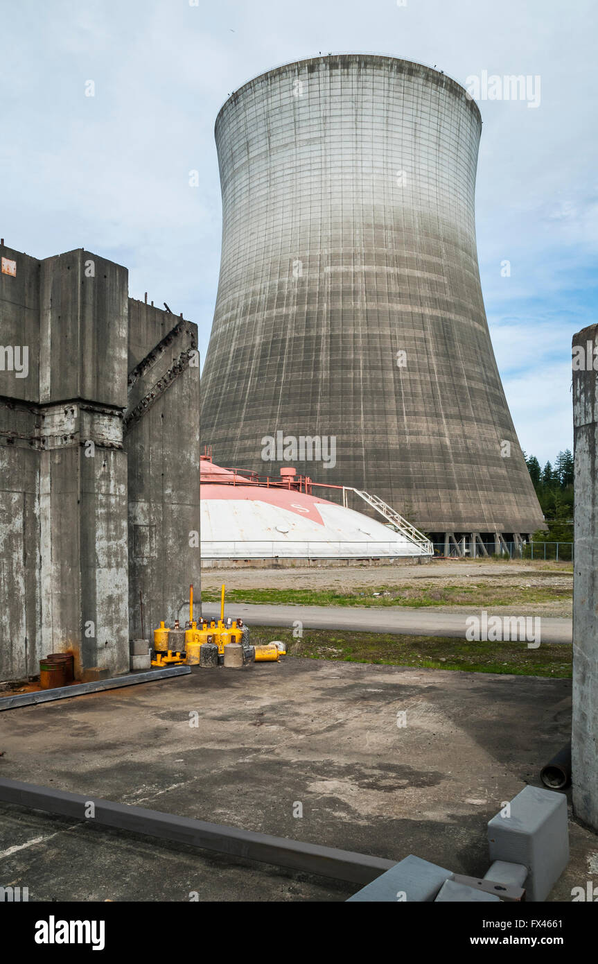 Scene from Satsop Development Park in Western Washington State Stock