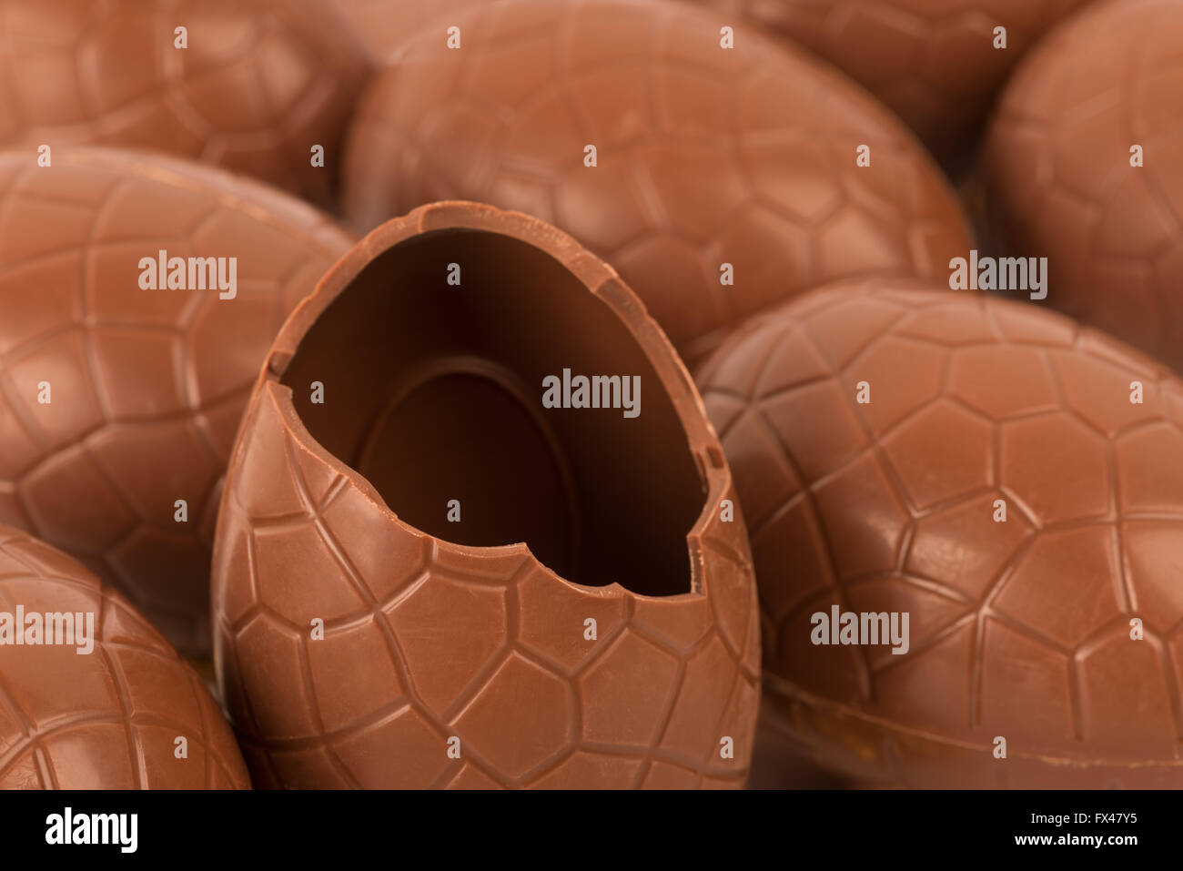 Milk chocolate easter egg indulgence tempting and easy to overeat