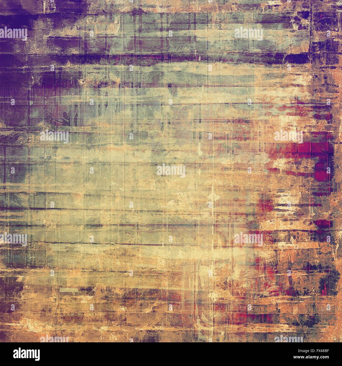 Rough grunge texture. With different color patterns: yellow (beige ...