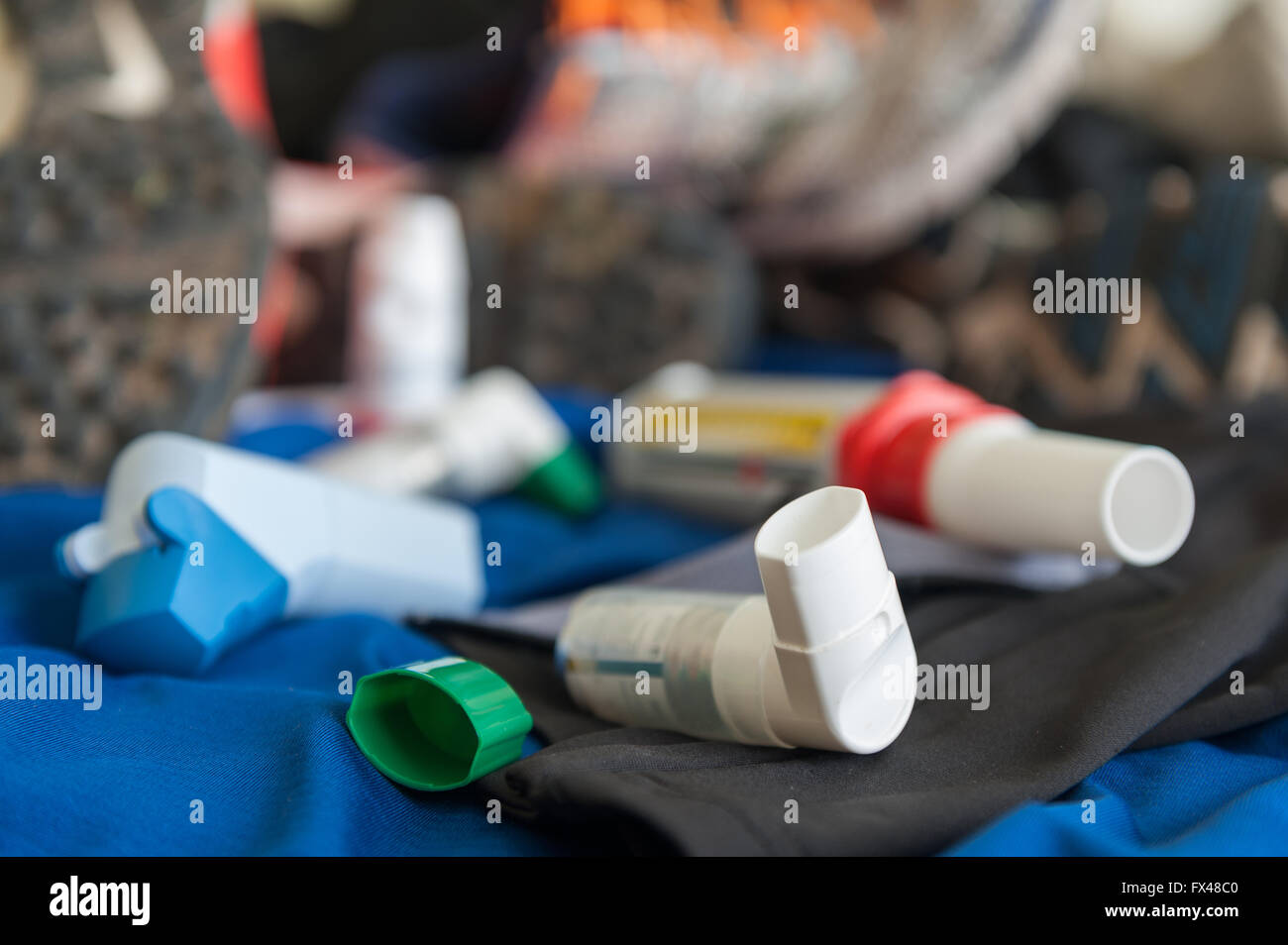 Sports induced asthma peak flow running shoes kit gear with breathing