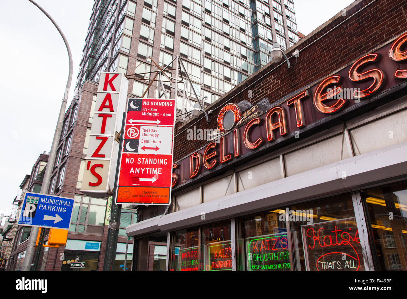 Katz's Deli, A Delicatessen diner on the Lower East Side, New York City