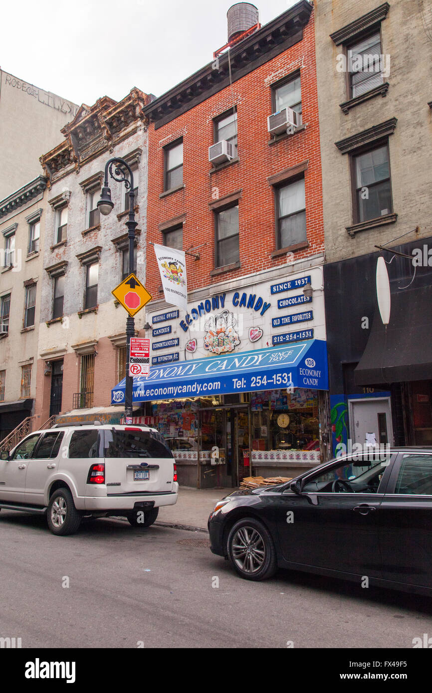 Economy candy sweet shop, Rivington Street, Lower East side, Manhattan