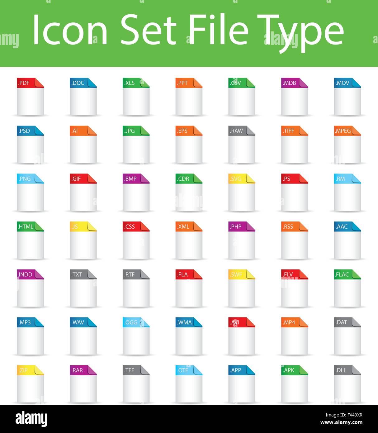Icon Set File with 49 icons for the creative use in graphic design Stock Vector