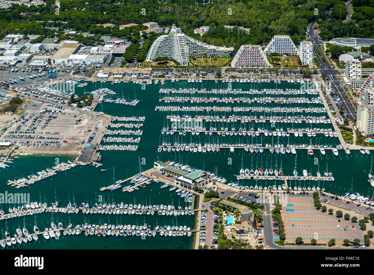 Pyramid homes of la grande motte hires stock photography and images