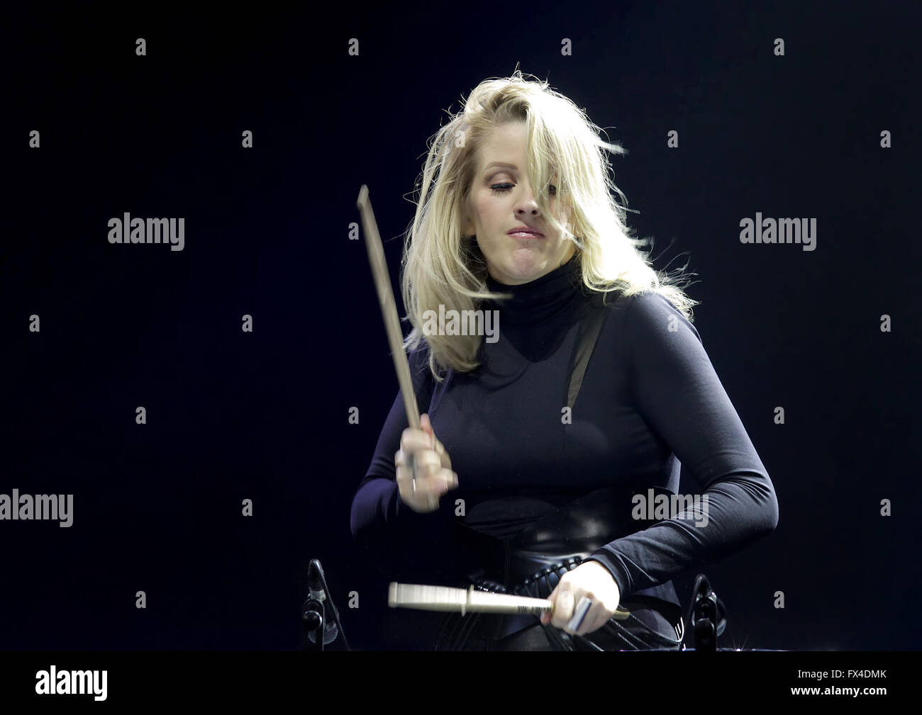 Ellie Goulding performing at Liverpool Echo Arena Featuring: Ellie
