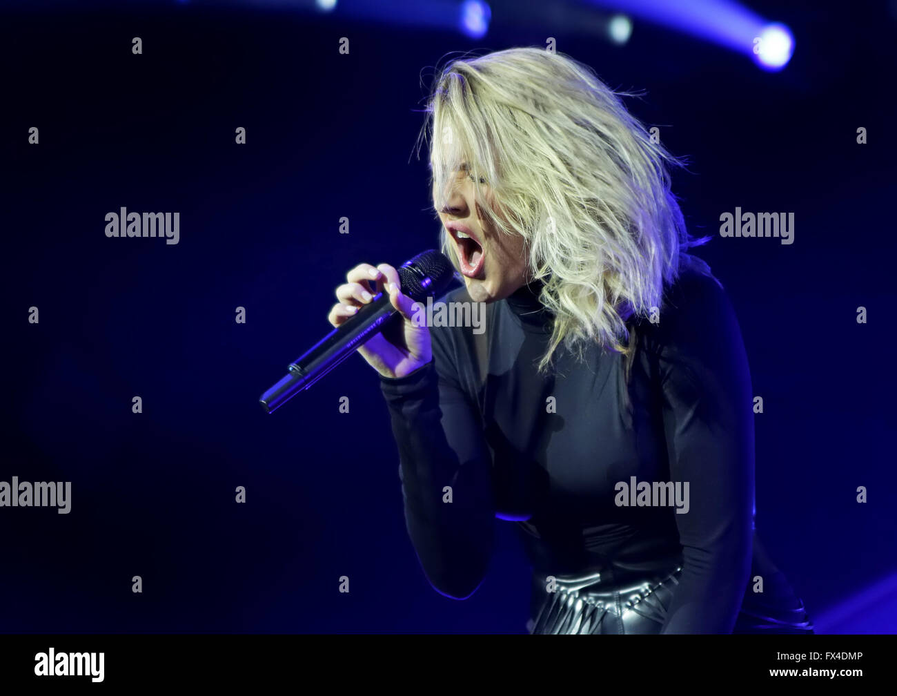 Ellie Goulding performing at Liverpool Echo Arena Featuring: Ellie