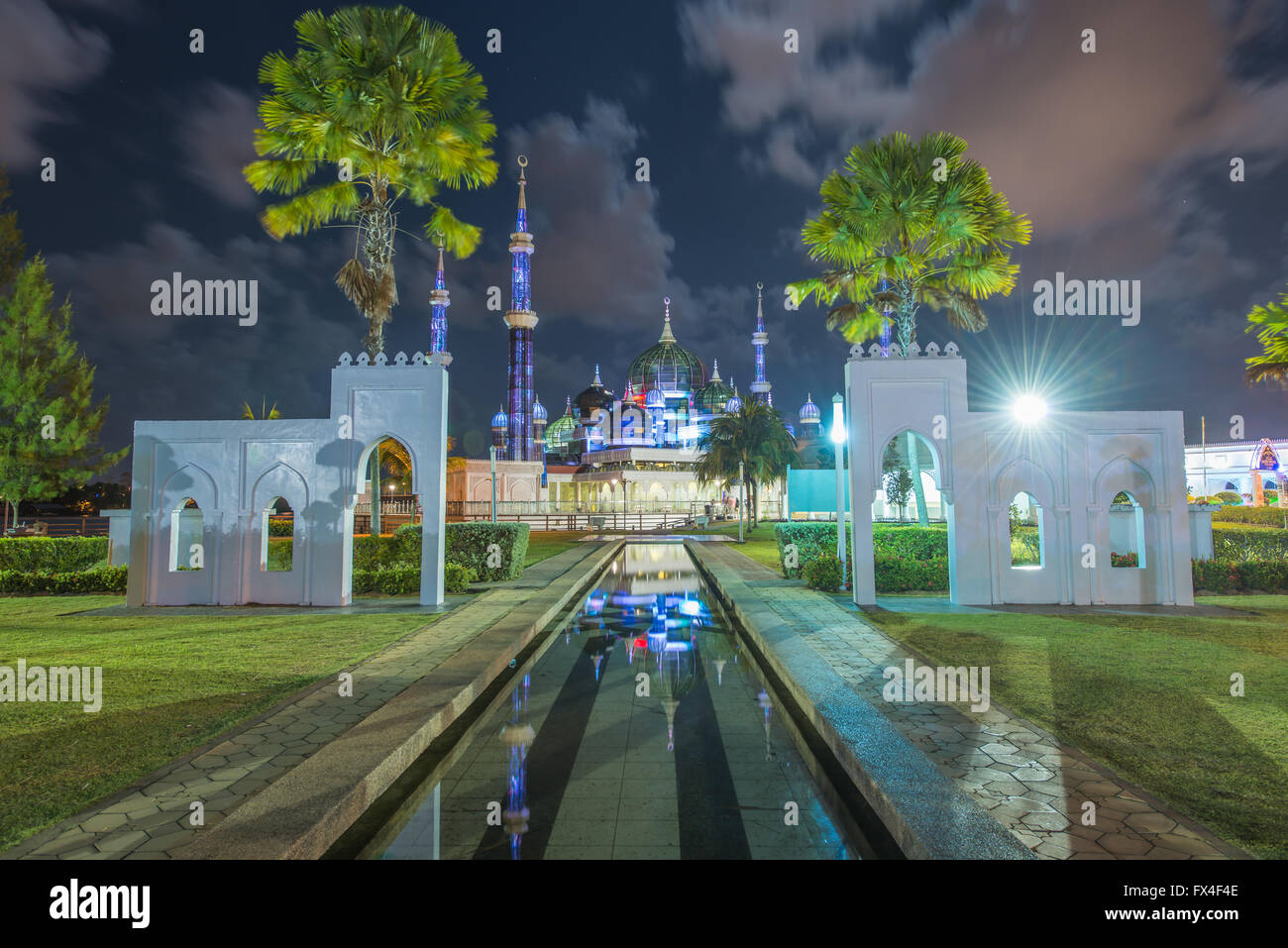 Crystal Mosque in Kuala Terengganu, Terengganu, Malaysia Stock Photo