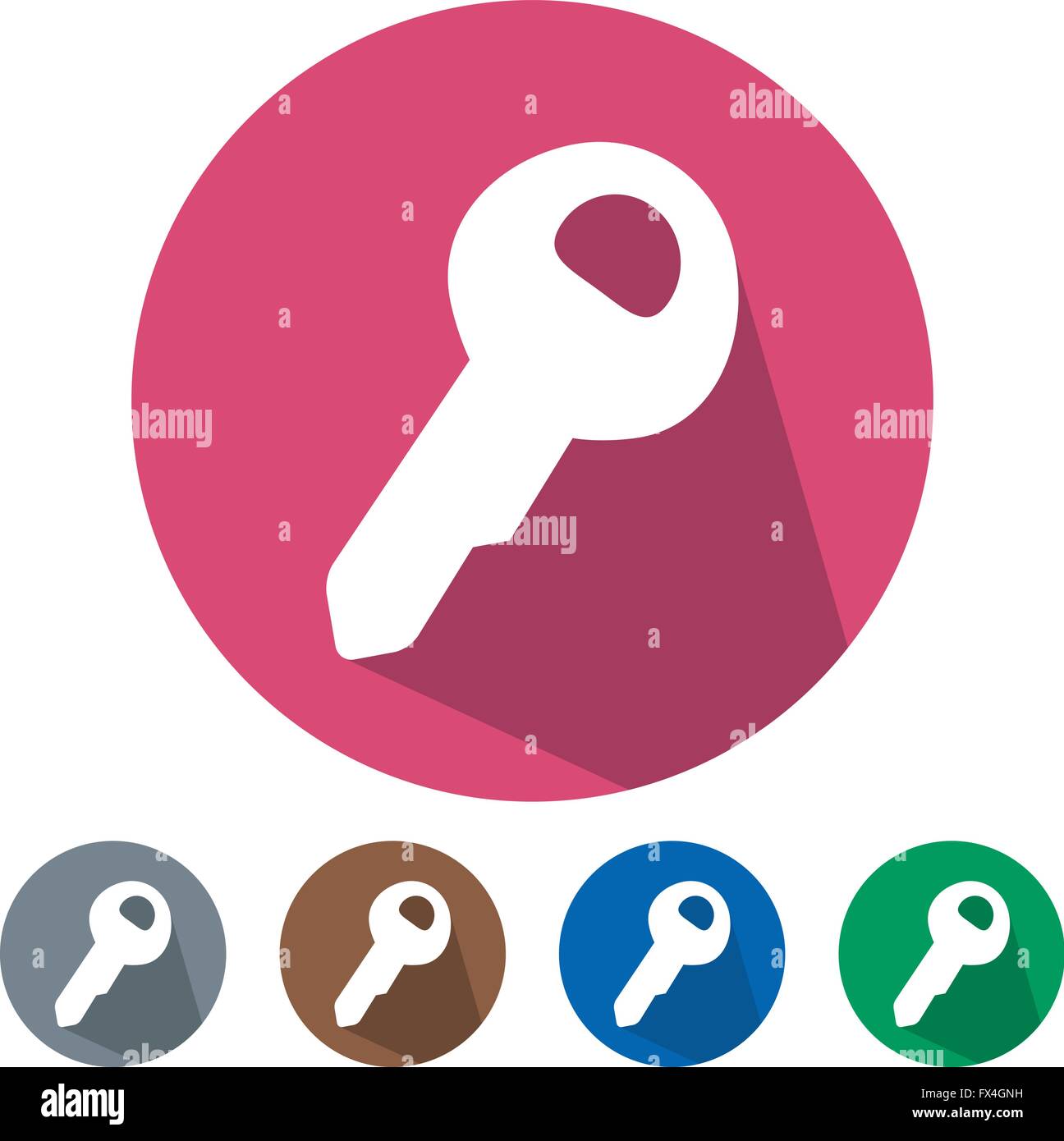 Mailbox Key Sign Modern mailbox Stock Vector Images - Alamy
