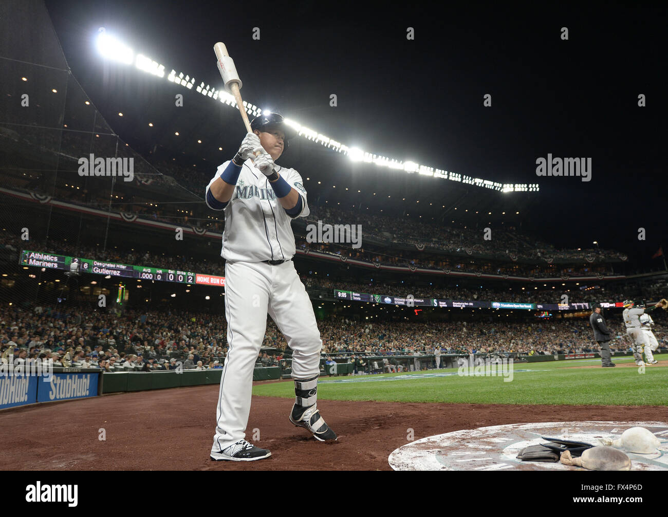 Seattle, Washington, USA. 8th Apr, 2016. Lee Dae-Ho (Mariners) MLB