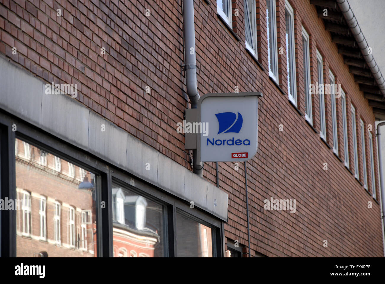 COPENHAGEN / DENMARK  11 April 2016       Nordic bank Norea bank from Denmark and Sweden been name in Panama papers leak ,and nordea bank has taken action to drop working with firm in Panama      Photo.Francis Joseph Dean/DeanPictures) Stock Photo