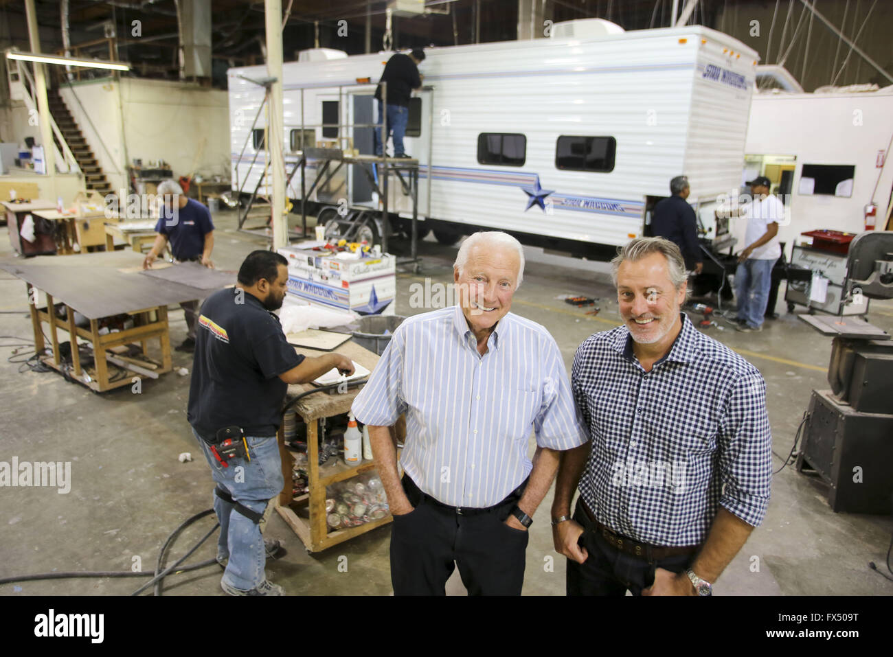 Los Angeles, California, USA. 1st Mar, 2016. Lyle Waggoner, founder of Star Waggons, with his