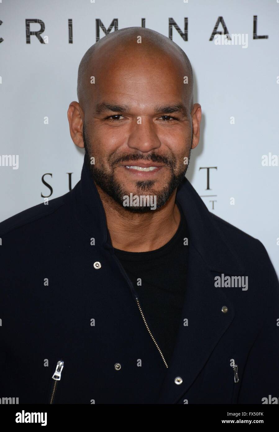 New York, NY, USA. 11th Apr, 2016. Amaury Nolasco at arrivals for CRIMINAL Premiere, AMC Loews Lincoln Sqaure, New York, NY April 11, 2016. Credit:  Derek Storm/Everett Collection/Alamy Live News Stock Photo