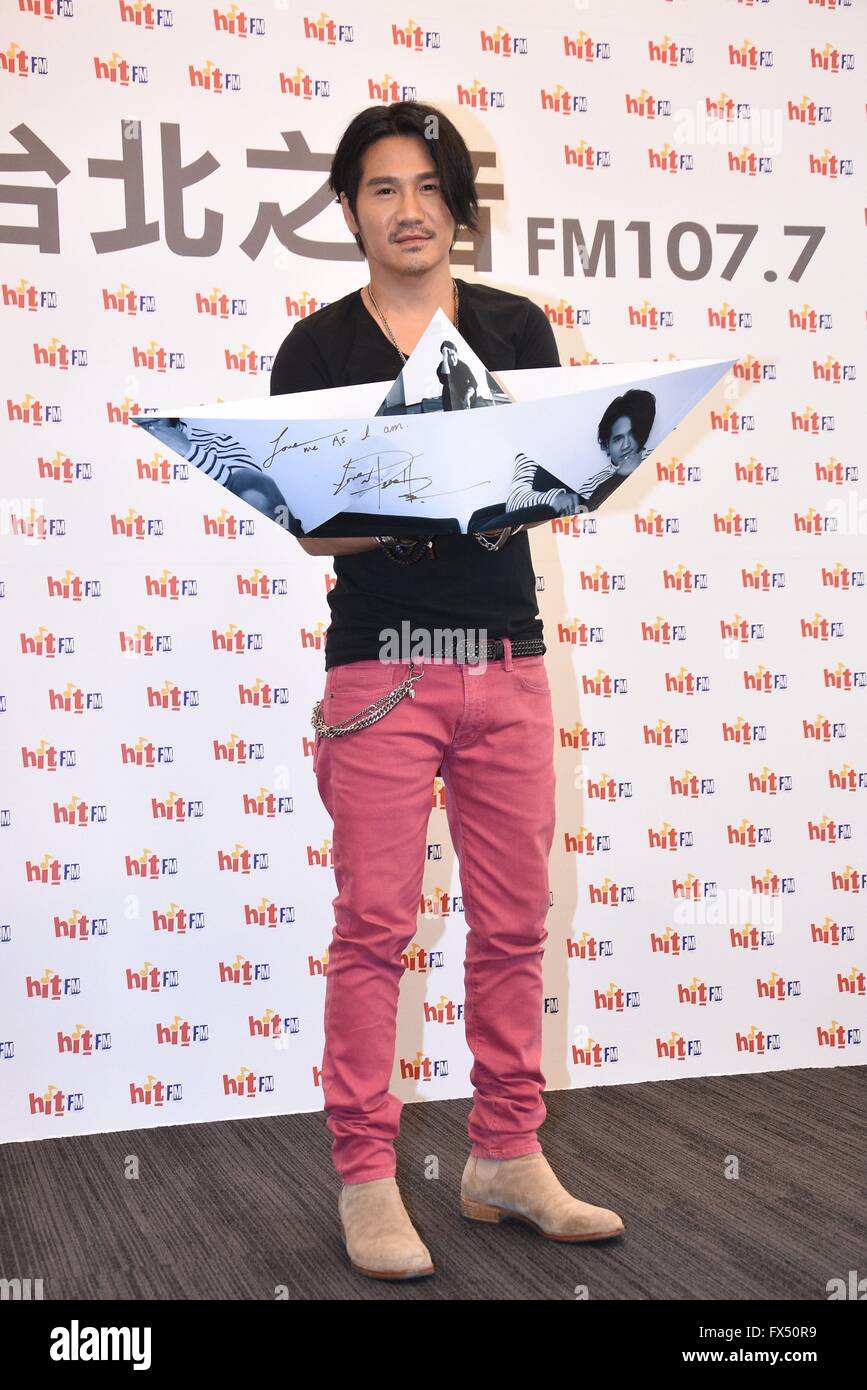 Taipei, Taiwan, China. 11th Apr, 2016. Gary Cao promotes his new album ...
