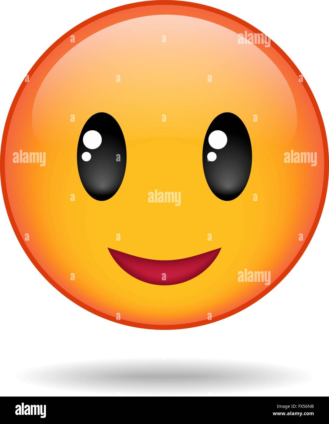 yellow round emoticon Stock Vector Image & Art - Alamy