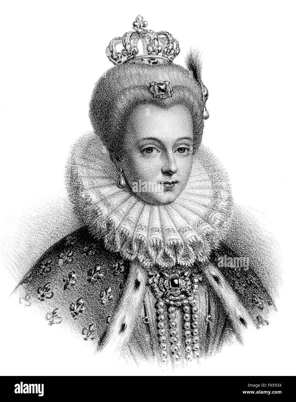 Louise of Lorraine, Louise de Lorraine, 1553-1601, Queen consort of France Stock Photo