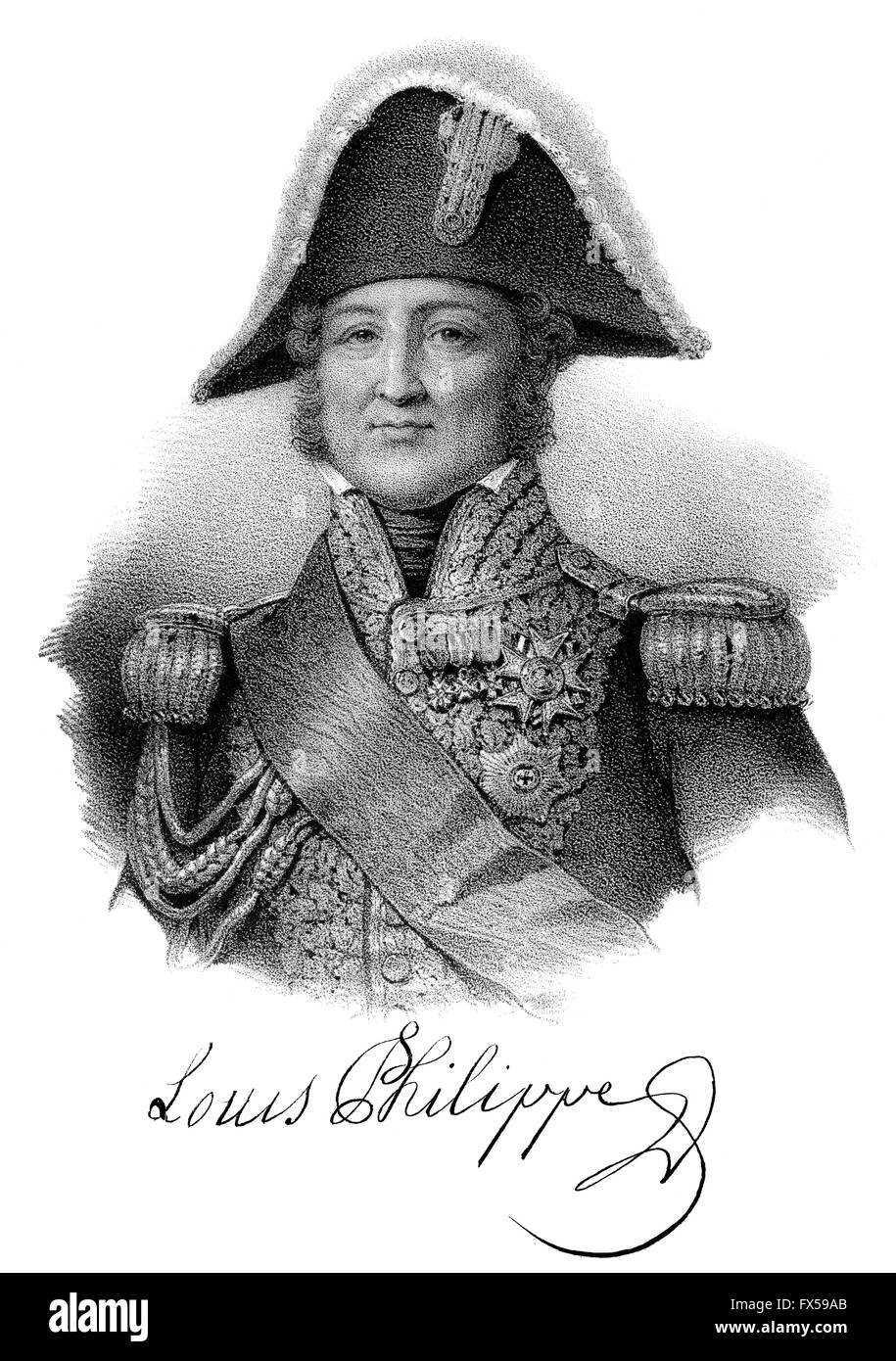 Louis Philippe I, 1773-1850, King of the French Stock Photo