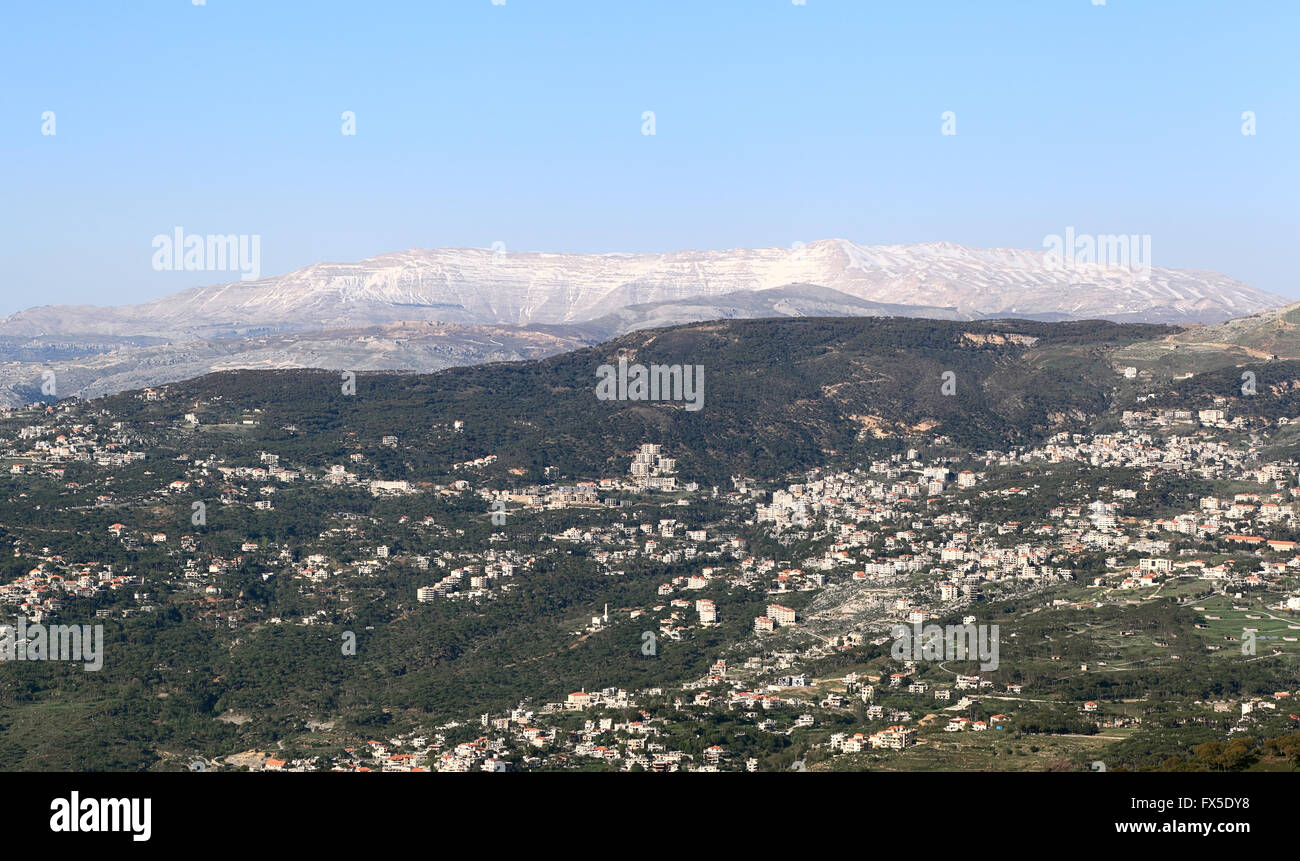 Lebanon Landscape Mountains Stock Photo Alamy