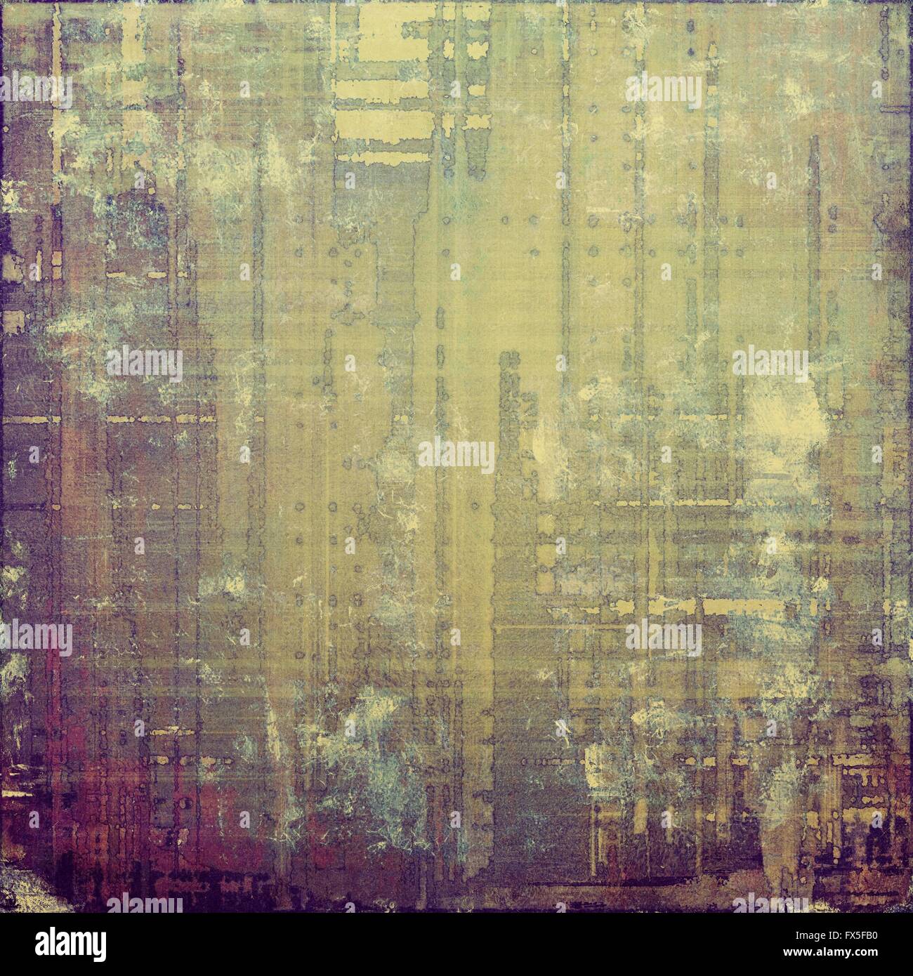 Grunge aging texture, art background. With different color patterns ...