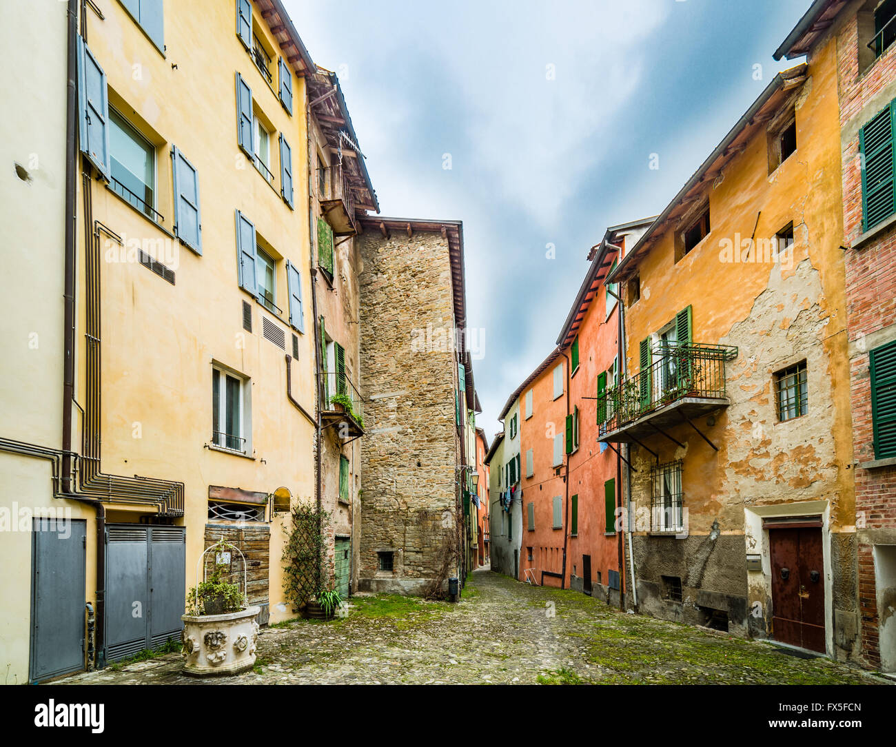 the streets of Brisighella, the most beautiful ancient village on the ...