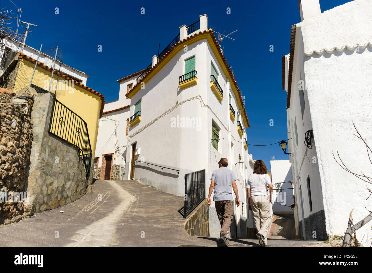 Alpujarras village,  Laujar de Andarax, Almeria province, Andalusia, Spain Stock Photo