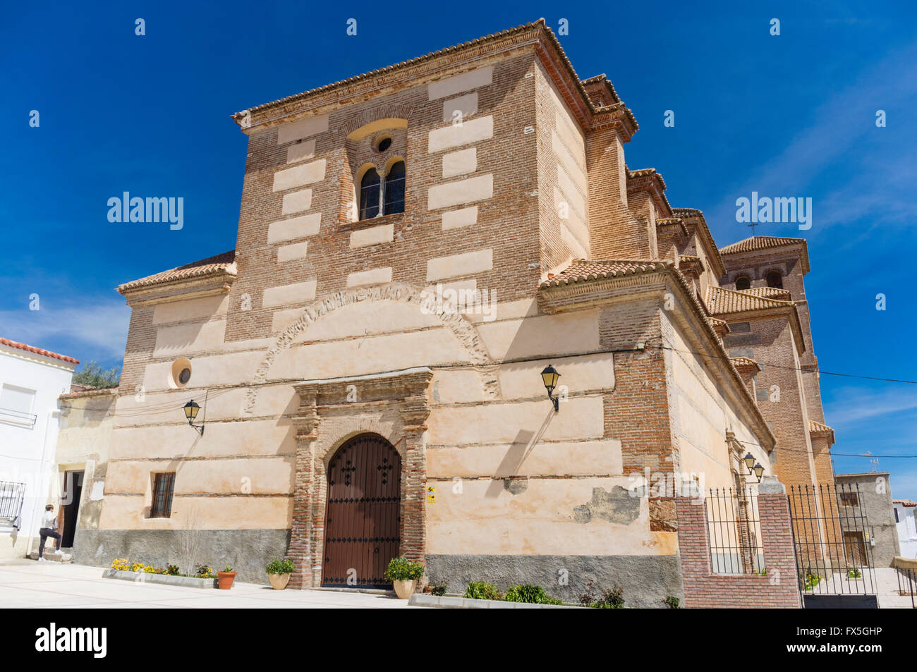 Church at Laujar de Andarax Alpujarras village, Almeria province, Andalusia, Spain Stock Photo