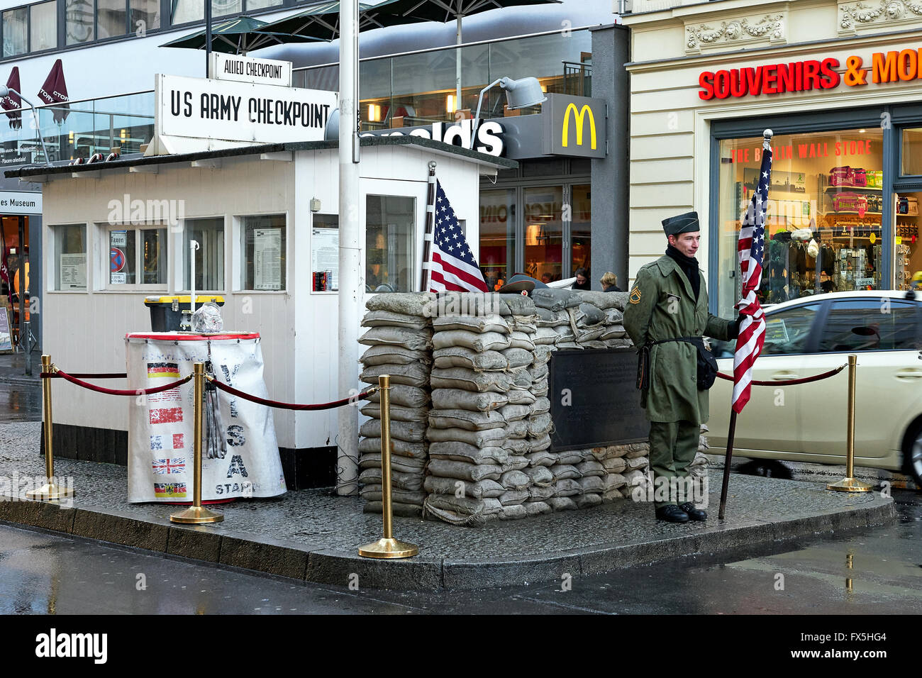 Checkpoint Charlie located in Berlin, Germany Stock Photo Alamy