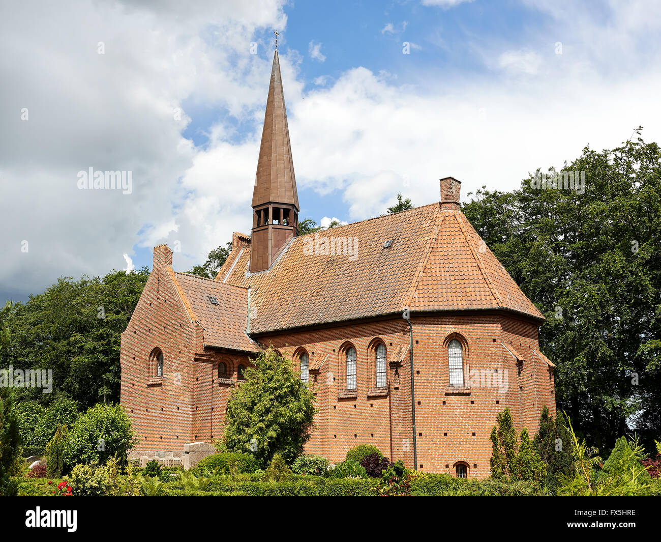 Ny Vor Frue Kirke located in roskilde, denmark Stock Photo