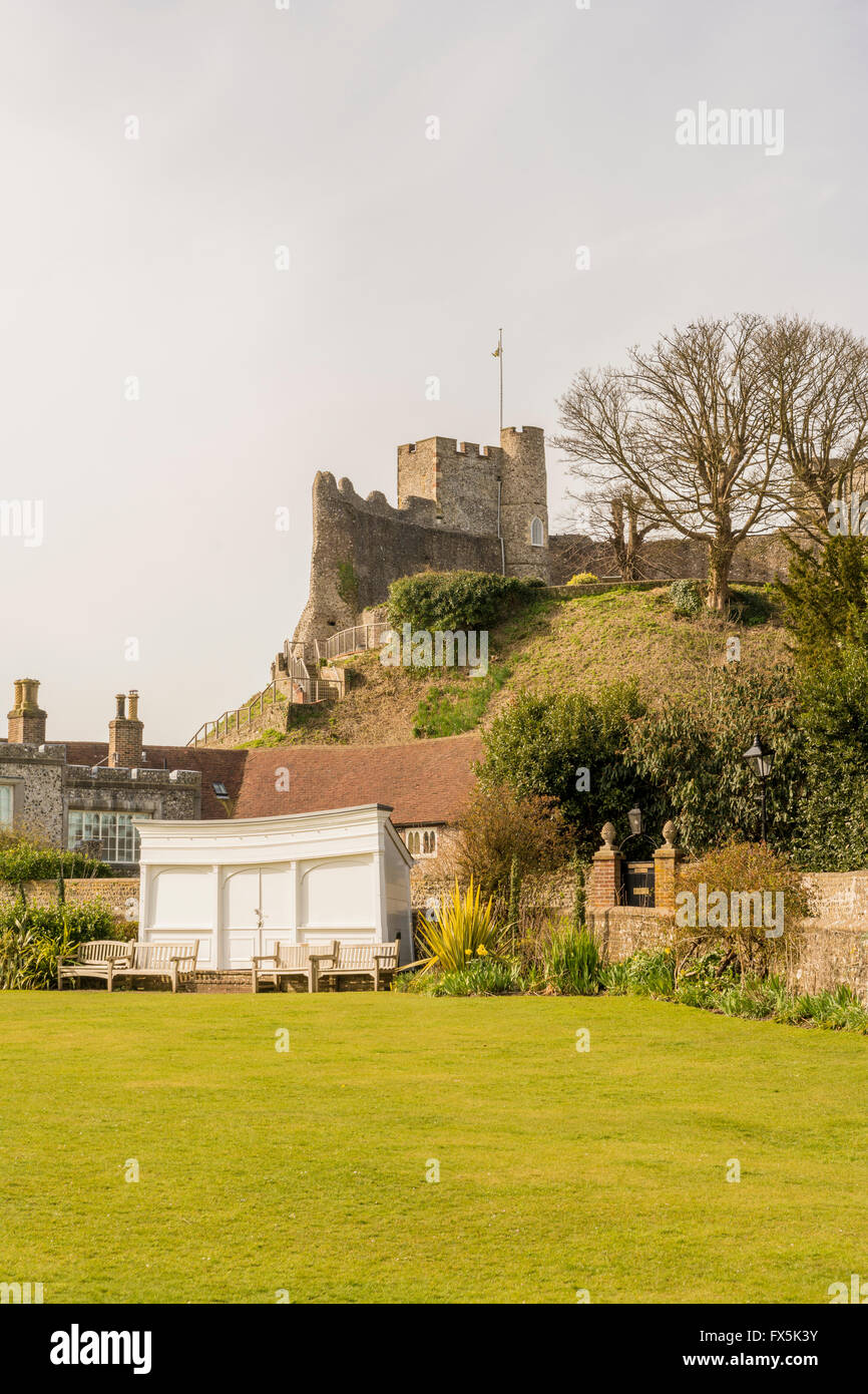 The Castle Bowling Green, Lewes, East Sussex. Stock Photo